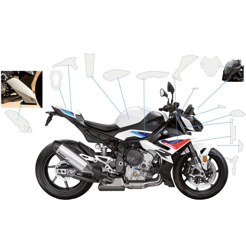 Kit complet protection de peinture BMW S1000R (25-) - Wunderlich PremiumShield Kit complet protection de peinture BMW S1000R (25-) - Wunderlich PremiumShield