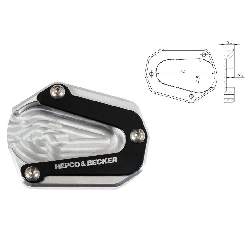Patin de bequille Triumph Tiger 900 Rally Pro - Hepco-Becker 42117657 00 91