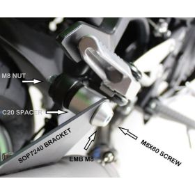 Silencieux homologué KAWASAKI Z500, NINJA 500 (2024-) Ixil CK7240RB