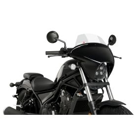 Bulle BATWING SML Touring HONDA CMX 500 REBEL / REBEL 300 - NoirPUIG - Référence 21064