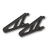 Pattes de Fixation Phare/Tête de Fourche CNC Court Noires - HIGHSIDER Pattes de Fixation Phare/Tête de Fourche CNC Court Noires - HIGHSIDER