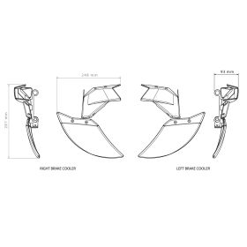 écopes de frein YAMAHA T-MAX 560 (2022-) Puig 22294