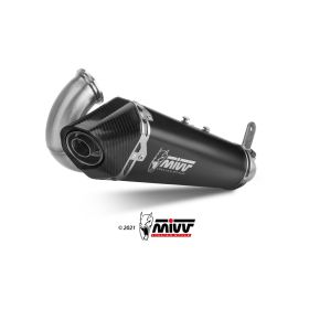 Silencieux Slip-On DELTA RACE MIVV Inox pour DUCATI PANIGALE V2 / Streetfighter V2 (Réf. D.046.LDRB)