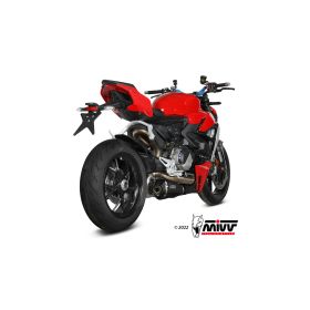 Silencieux Slip-On DELTA RACE MIVV Inox pour DUCATI PANIGALE V2 / Streetfighter V2 (Réf. D.046.LDRB)