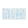 Chiffres adhésifs blancs Unit Garage U077WH