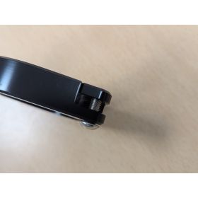 Paire de Colliers de Fixation en Aluminium Noir pour Fourche Moto NEOX