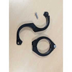 Paire de Colliers de Fixation en Aluminium Noir pour Fourche Moto NEOX