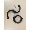 Paire de Colliers de Fixation en Aluminium Noir pour Fourche Moto NEOX