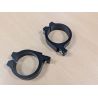 Paire de Colliers de Fixation en Aluminium Noir pour Fourche Moto CLAMP