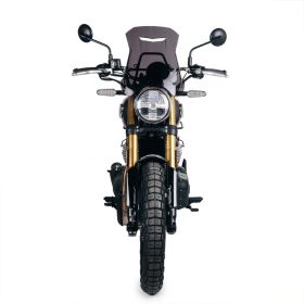 Bulle avec support GPS Royal Enfield Bear 650, Hunter 350 - Unit Garage Smoke