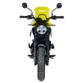 Bulle jaune avec support GPS Royal Enfield Guerrilla 450 - Unit Garage 3852YE