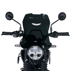 Bulle fumée avec support GPS Royal Enfield Guerrilla 450 - Unit Garage 3852XL_DS