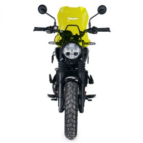 Bulle jaune avec support GPS Royal Enfield Guerrilla 450 - Unit Garage 3852XL_YE