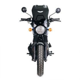 Bulle avec support GPS Royal Enfield Bear 650, Hunter 350 - Unit Garage XL Smoke