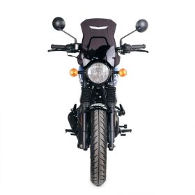 Bulle avec support GPS Royal Enfield Bear 650, Hunter 350 - Unit Garage Smoke