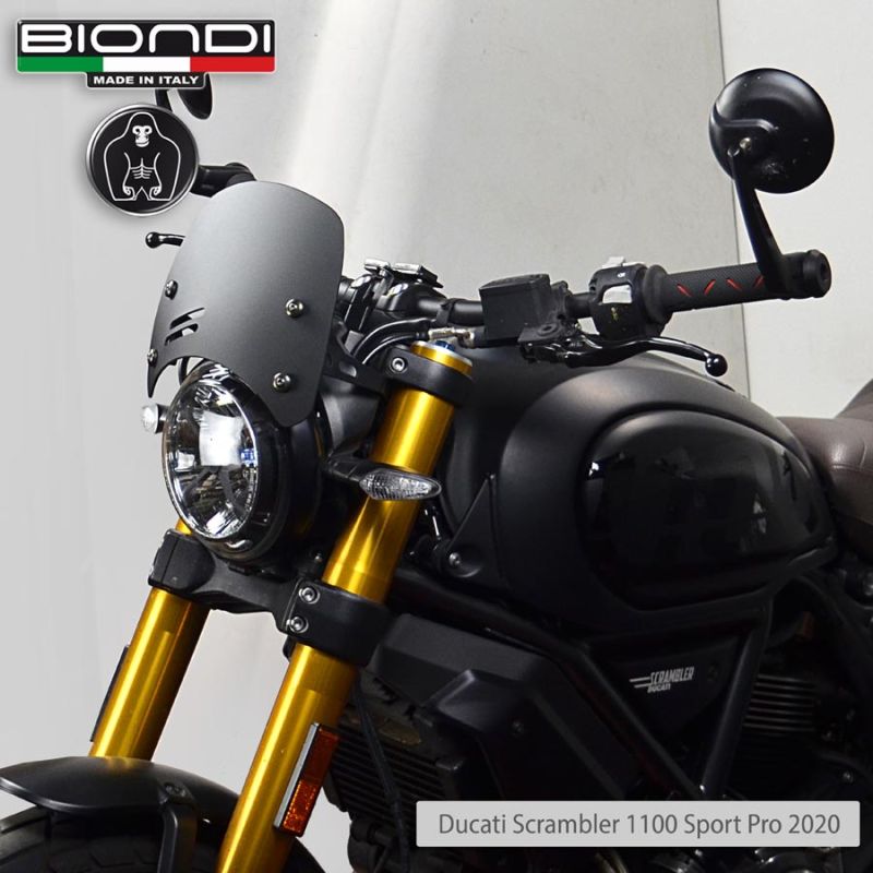 Bulle Caffe Ducati Scrambler (14+) - Biondi Noir Satiné