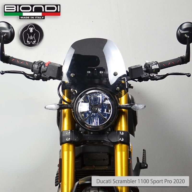 Bulle Sport Ducati Scrambler (14+) - Biondi Fumé Foncé - 8010406