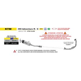 Silencieux homologué KTM 390 Adventure R/X (2025-) Arrow 72671AKN