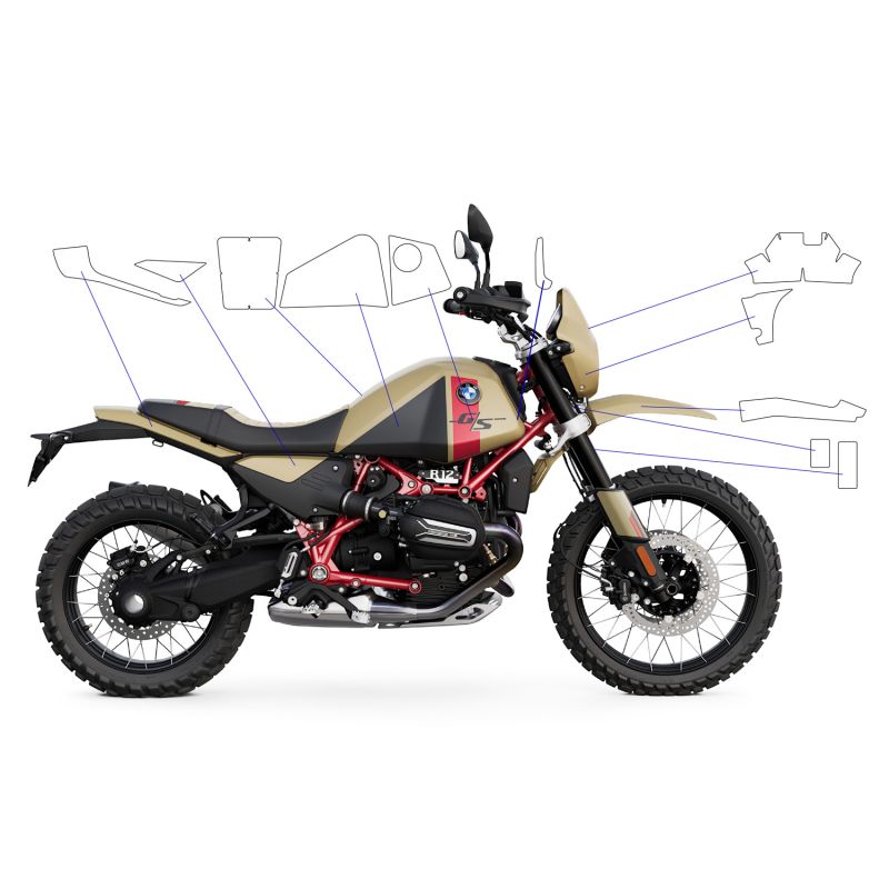 Kit film protection peinture BMW R12 G/S - Wunderlich 35971-200