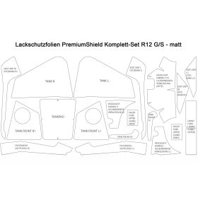 Kit film protection peinture BMW R12 G/S - Wunderlich 35971-200