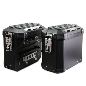 Kit Valises Aluminium Atlas (39L+32L) & Supports Inox - Triumph 1200 XC / XE/ X / XE - UNIT GARAGE