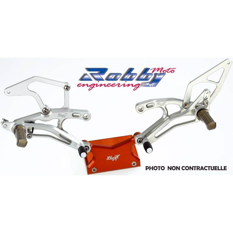 Commandes reculées Kawasaki ZX-6R 05-06 / Robby Moto