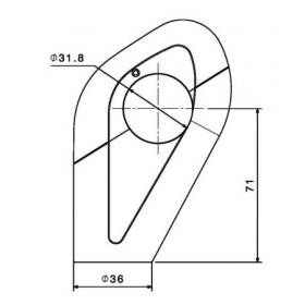 Pontets de guidon Rizoma AZ021