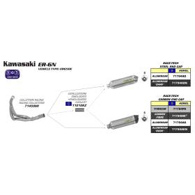 SILENCIEUX KAWASAKI ER6N 12-16 / ARROW 71794