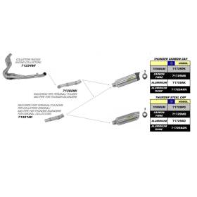 SILENCIEUX GSXR600-750 08-10 / ARROW 71729